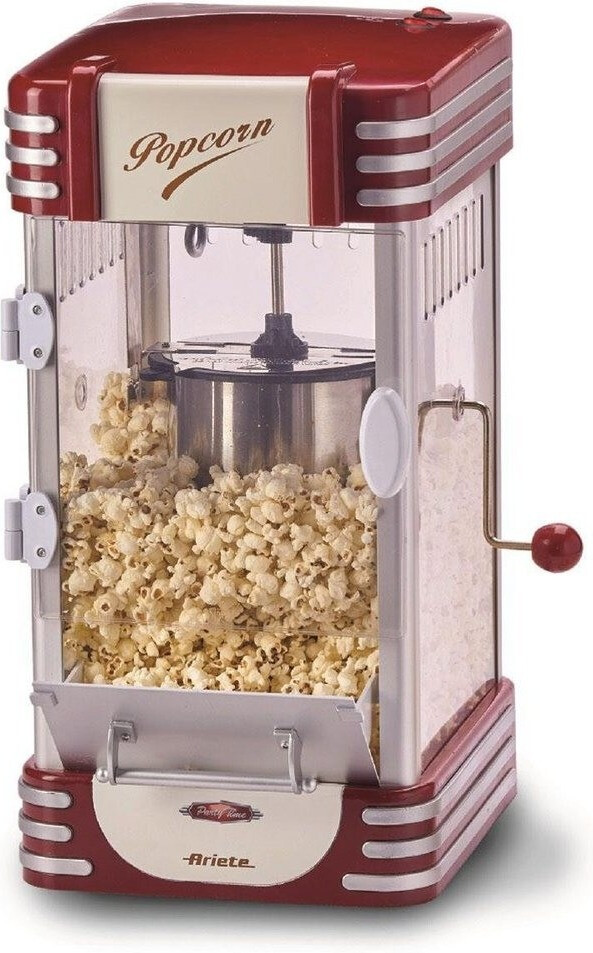 پاپ کورن ساز برقی آریته ایتالیا مدل Ariete Party Time 2953 | رنگ قرمز | طراحی رترو و بدون نیاز به روغن